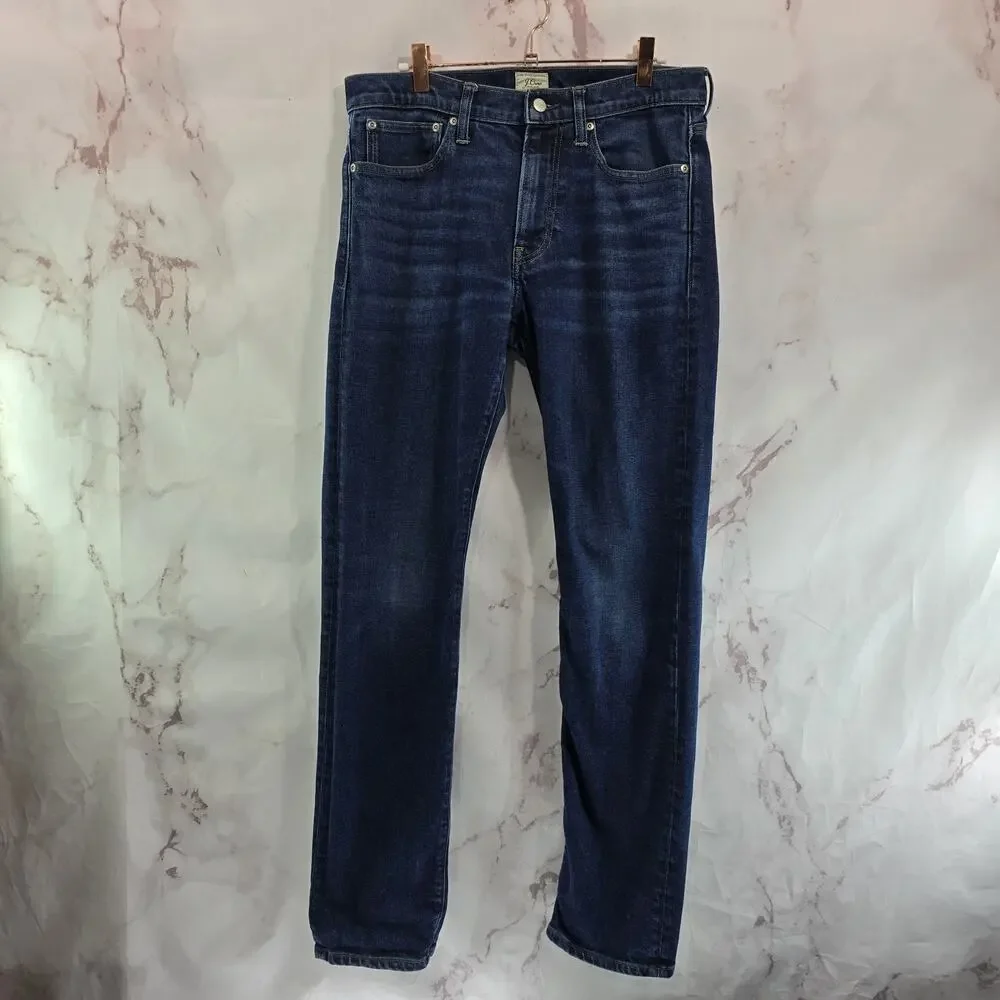 J Crew Jeans Mens 31 X 32 Skinny Medium Wash Stretch Denim 770 Slim